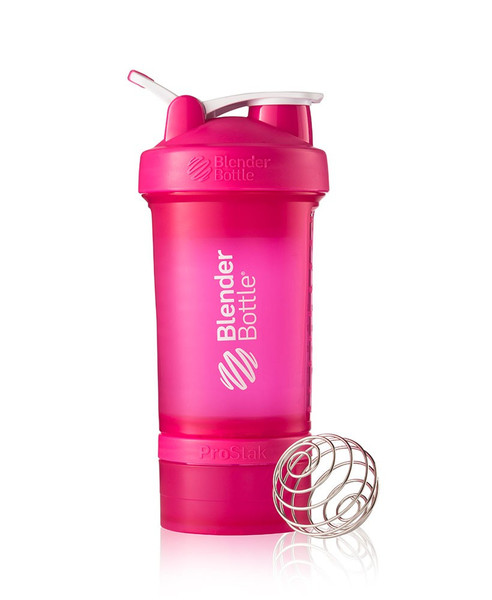 BlenderBottle ProStak 650ml Pink drinking bottle