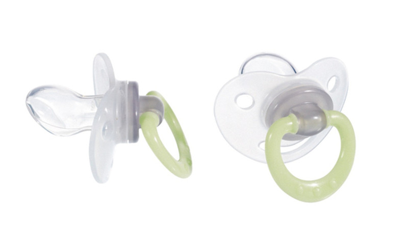 Tigex 2 Silicone Pacifiers COLORS - Night Glow