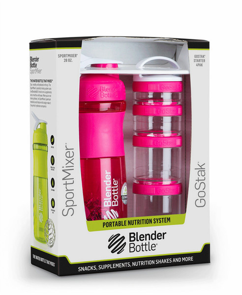 BlenderBottle Combo Pak 820мл Розовый, Прозрачный бутылка для питья