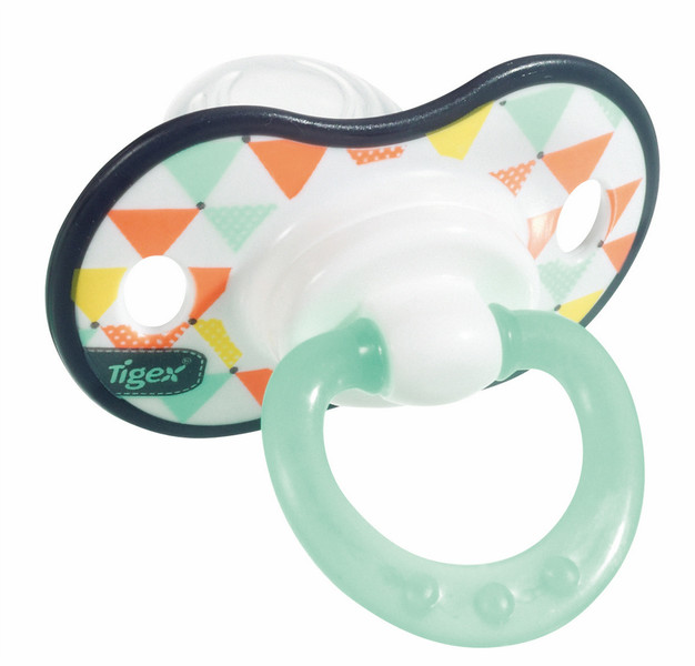 Tigex 80601884 Classic baby pacifier Силиконовый Разноцветный соска-пустышка
