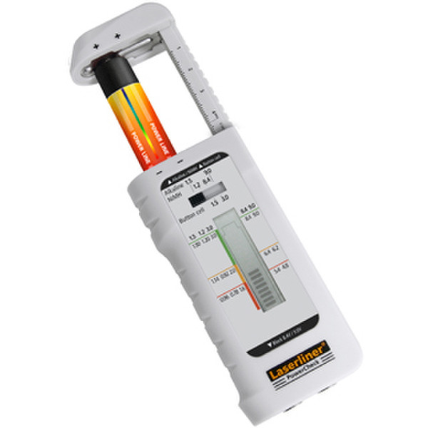 Laserliner PowerCheck Schwarz, Weiß Batterietester