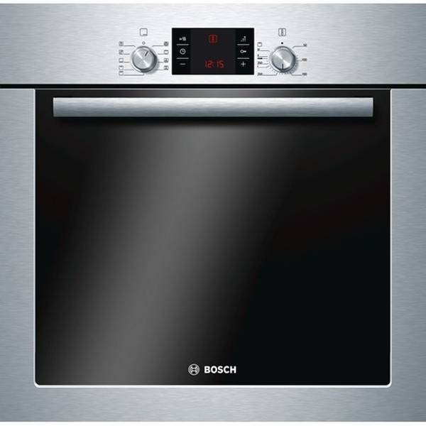 Bosch HBA53R350B Electric oven 66л A Черный, Нержавеющая сталь