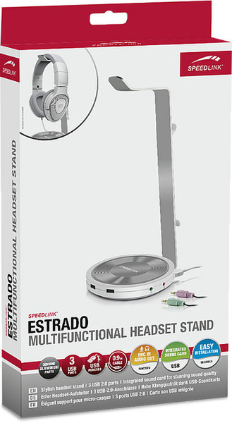SPEEDLINK ESTRADO Для помещений Active holder Cеребряный