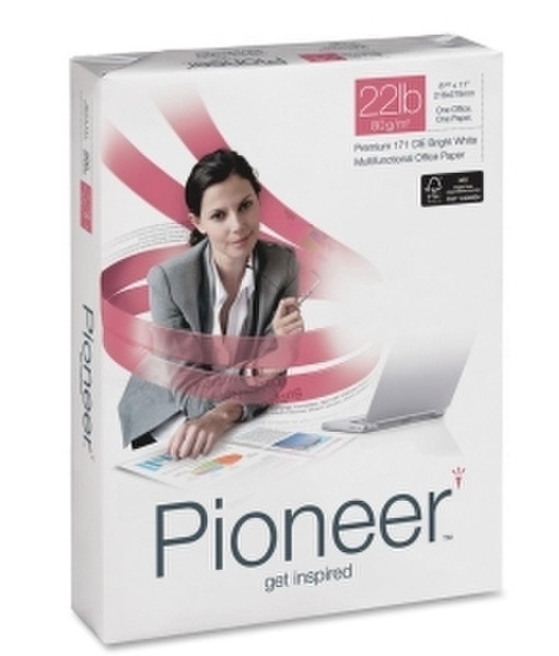 Pioneer PIO1122F Letter (215.9×279.4 mm) Weiß Druckerpapier