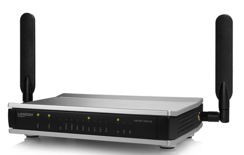 Lancom Systems 1783VA-4G Подключение Ethernet ADSL2+ Черный проводной маршрутизатор