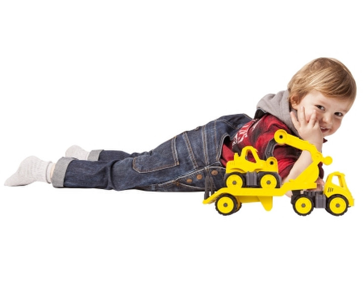 BIG Power-Worker Mini Transporter + Digger Plastic toy vehicle