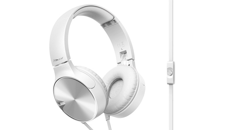 Pioneer SE-MJ722T-W Kopfband Binaural Verkabelt Weiß Mobiles Headset