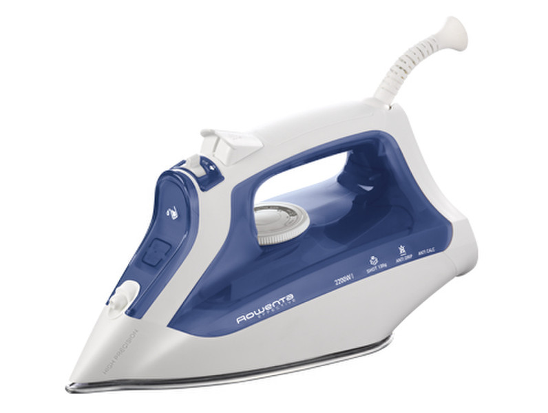 Rowenta DW 2130 Dry & Steam iron Stainless Steel soleplate 2200W Blue,White