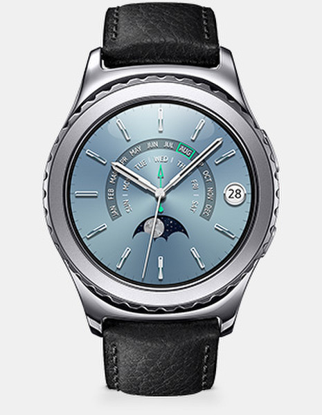 Samsung Gear S2 Classic 1.2Zoll SAMOLED 40.8g Platin Smartwatch