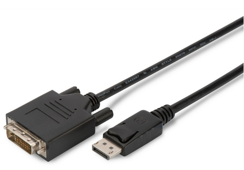 Uniformatic 1.8m DisplayPort - DVI-D m/m 1.8m DisplayPort DVI-D Black