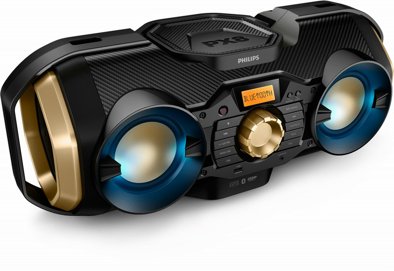 Philips PX840T/12 50W Black,Blue,Gold home audio set