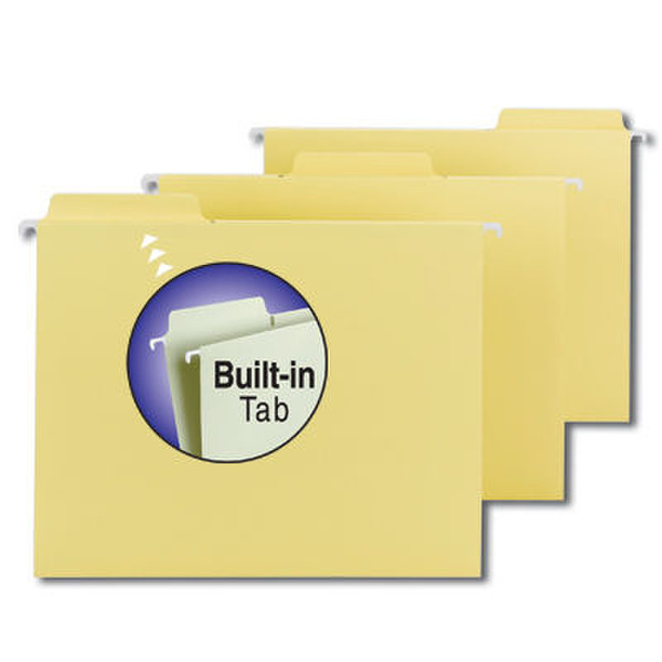 Smead FasTab® Hanging Folders Letter Yellow Желтый папка