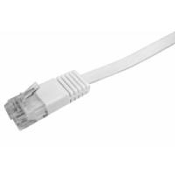 Cables Unlimited UltraFlatTM Cat6 7 Ft 2.1m Weiß Netzwerkkabel