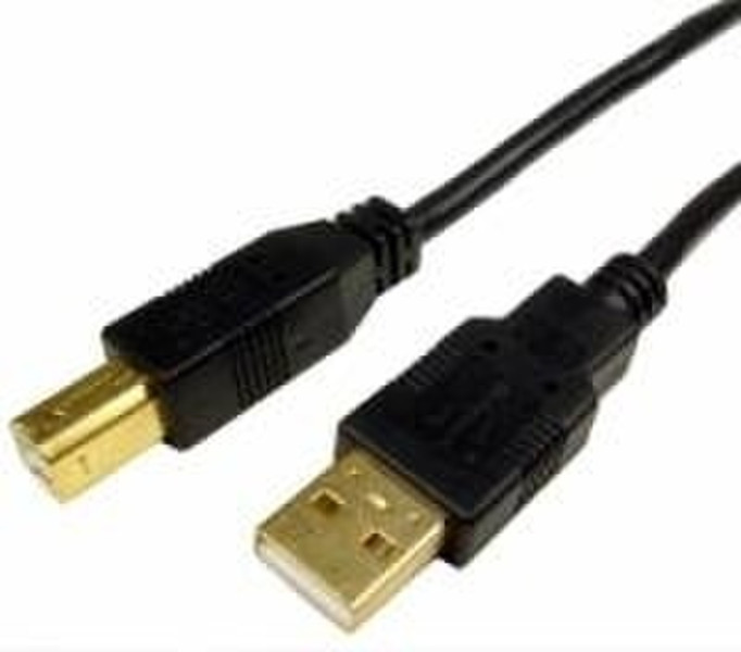 Cables Unlimited 3m USB 2.0 A M - USB 2.0 B M 3м USB A USB B Черный кабель USB