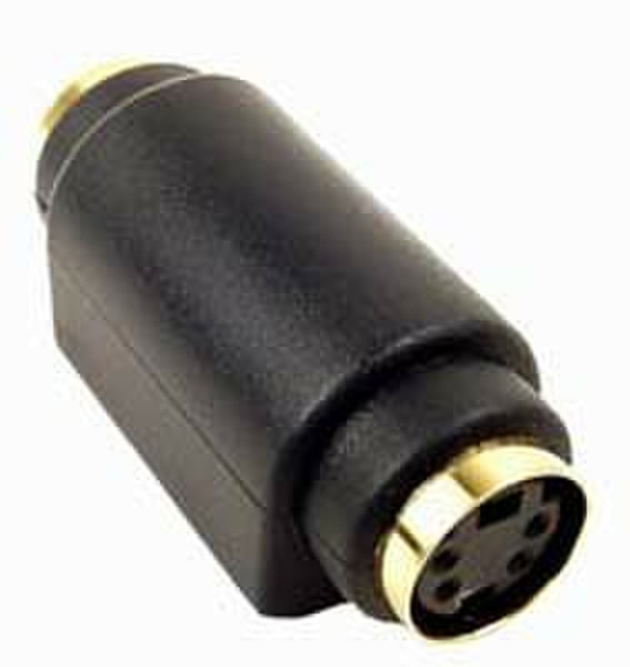 Cables Unlimited AUD-4700 4Pin Din S Video Black cable interface/gender adapter