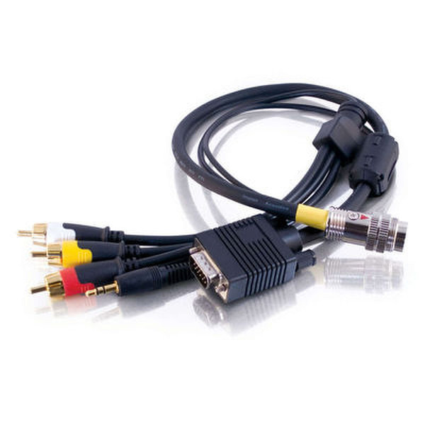 C2G 42327 0.914m 3.5mm RCA Black video cable adapter