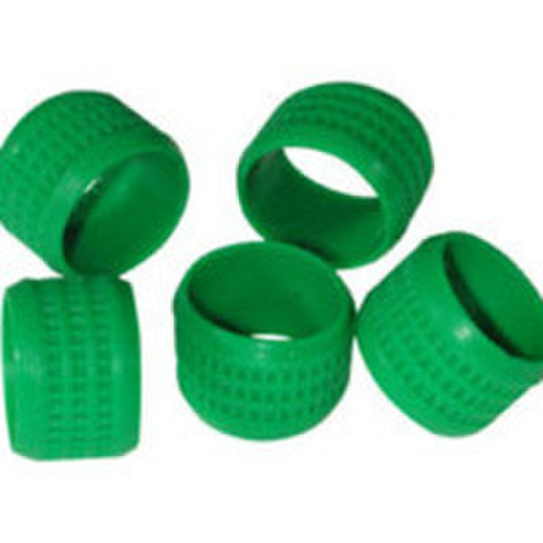 C2G Green Rubber Connector Grip - 20pk Прорезиненный Зеленый стяжка для кабелей
