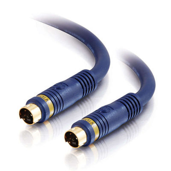 C2G 35ft Velocity™ S-Video Cable 10.5м S-Video (4-pin) S-Video (4-pin) Синий S-video кабель