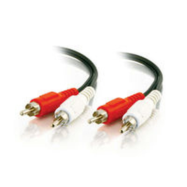 C2G 6ft Value Series RCA Type Audio Cable 1.8м 2 x RCA Черный аудио кабель