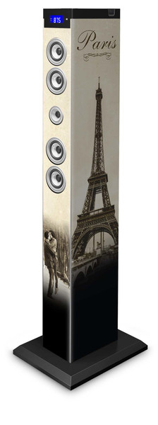 Bigben Interactive TW9PARIS2 Turm 60W Braun Home-Stereoanlage