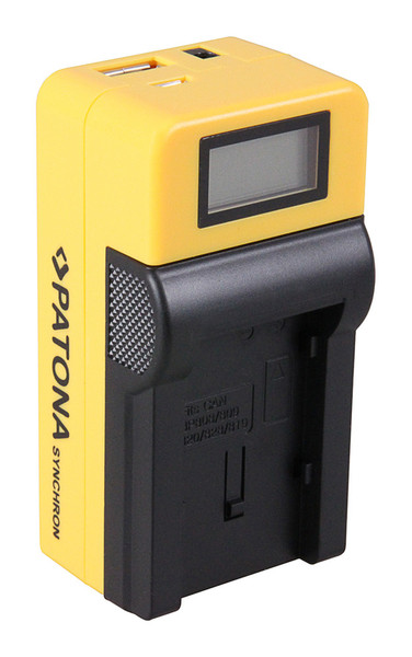 PATONA 4589 Auto/Indoor battery charger Черный, Желтый зарядное устройство