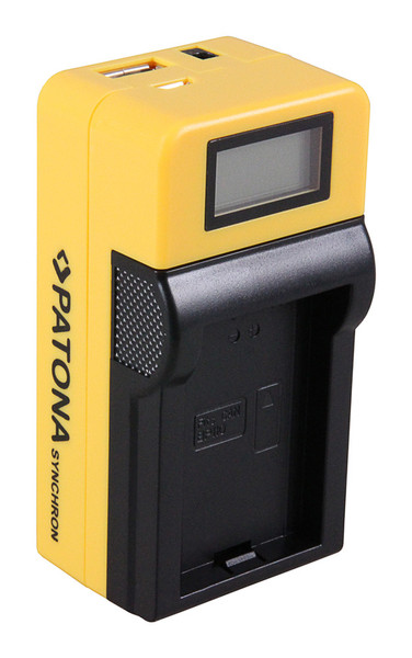 PATONA 4639 Auto/Indoor battery charger Черный, Желтый зарядное устройство