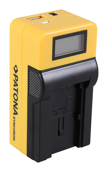 PATONA 4647 Auto/Indoor battery charger Черный, Желтый зарядное устройство