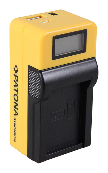 PATONA 4652 Auto/Indoor battery charger Черный, Желтый зарядное устройство