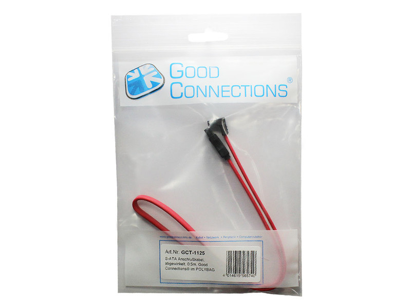 Alcasa GCT-1125 0.5m Red SATA cable