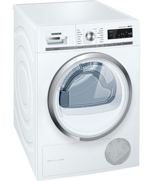 Siemens WT47W590GB freestanding Front-load 8kg A++ Stainless steel,White tumble dryer