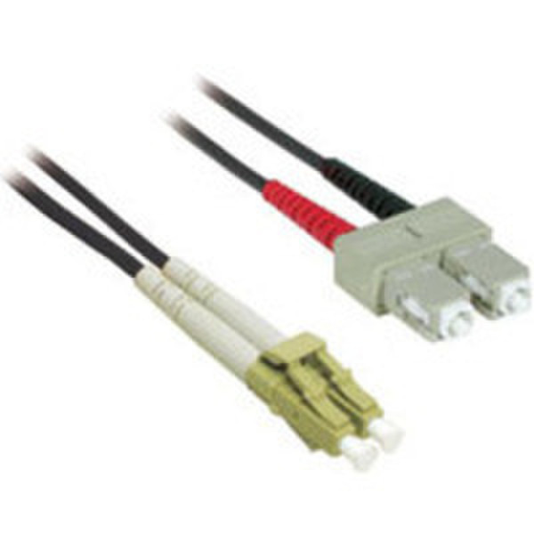 C2G 2m LC/SC Plenum-Rated Duplex 62.5/125 Multimode Fiber Patch 2м LC SC Черный оптиковолоконный кабель