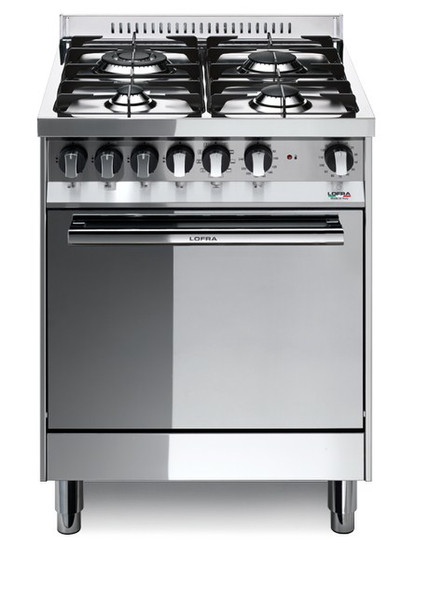 Lofra M66GV/C Freestanding Gas hob A Stainless steel cooker