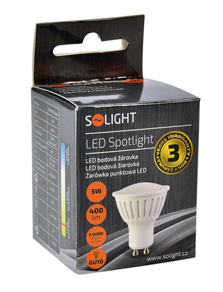 Solight WZ316 5Вт 2-контактный A+ Теплый белый LED лампа