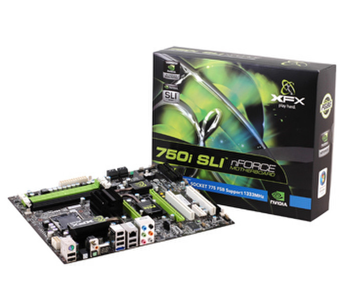 XFX nForce 7 750i SLI Socket T (LGA 775) Микро ATX материнская плата