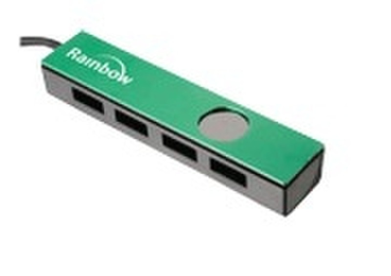 Rainbow RBW Shine HUB 480Мбит/с Зеленый хаб-разветвитель