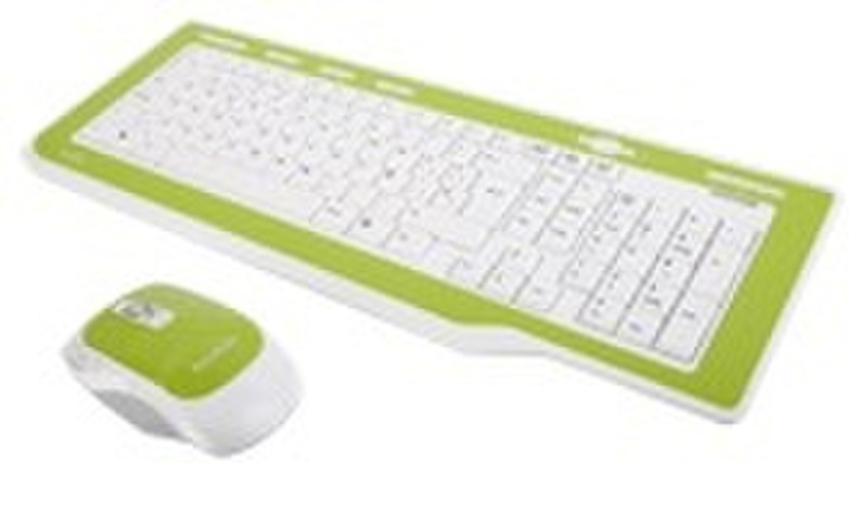 Rainbow RBW Butterfly Desktop Беспроводной RF Зеленый клавиатура