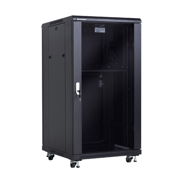 Linkbasic NCE22-66-BAA-C Freestanding 22U Black rack