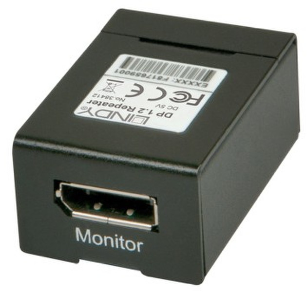 Lindy 38412 AV repeater Black AV extender