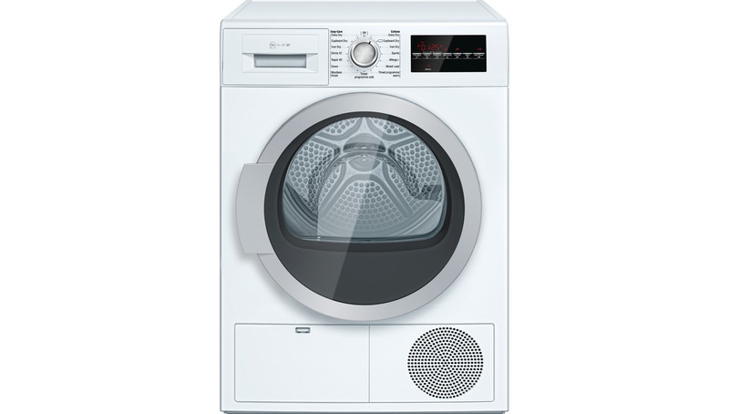Neff R8580X2GB freestanding Front-load 9kg B Stainless steel,White tumble dryer