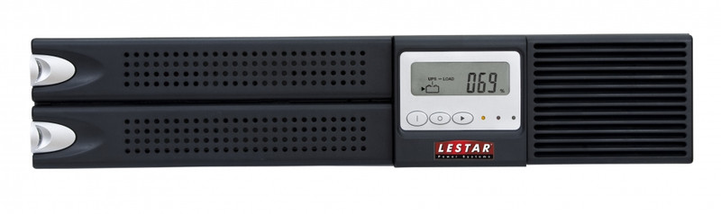LESTAR TSRXL-3000 SINUS LCD RT 6XIEC 3000VA 6AC outlet(s) Black uninterruptible power supply (UPS)