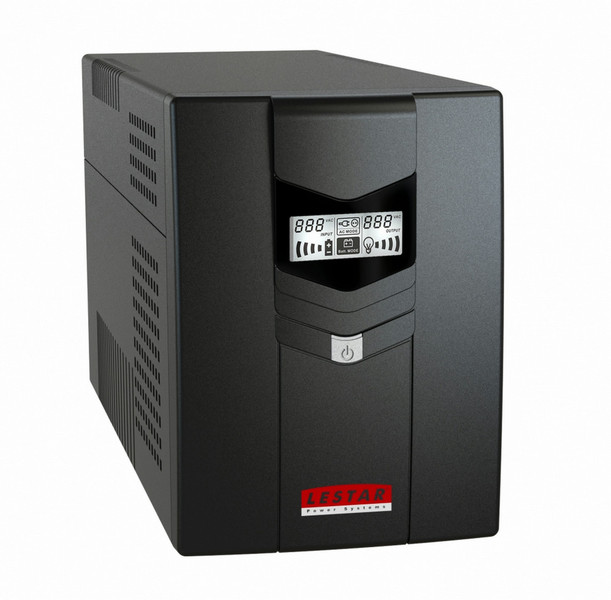 LESTAR V-1500ss AVR LCD 4xSCH 1500VA 4AC outlet(s) Mini tower Schwarz Unterbrechungsfreie Stromversorgung (UPS)