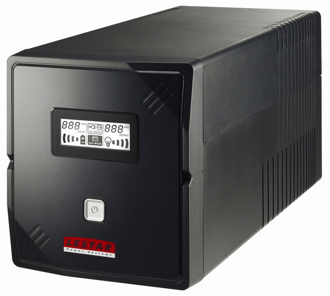 LESTAR V-1000ff AVR LCD 4xFRENCH 1000VA 4AC outlet(s) Mini tower Black uninterruptible power supply (UPS)