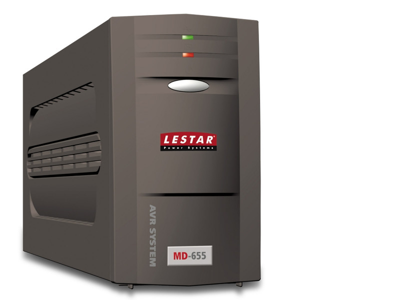 LESTAR MD-655 AVR 3+1xIEC USB BL 625VA 4AC outlet(s) Mini tower Black uninterruptible power supply (UPS)