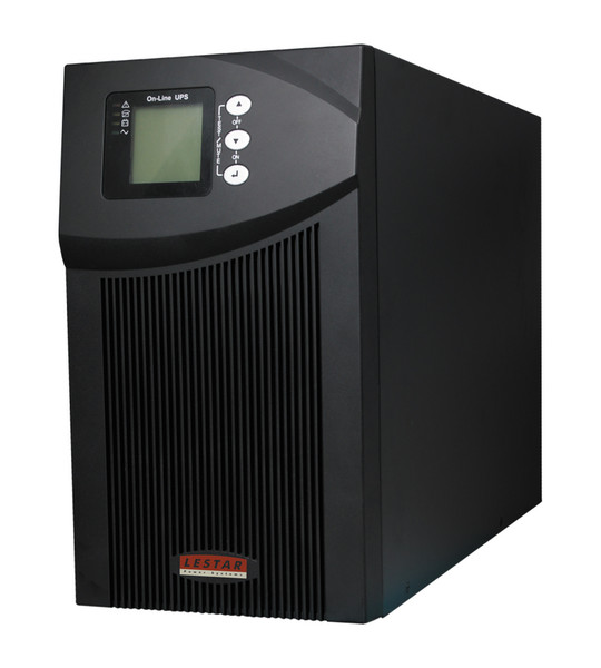 LESTAR Mep -2000 ONLINE LCD 8xIEC Double-conversion (Online) 2000VA 8AC outlet(s) Black uninterruptible power supply (UPS)