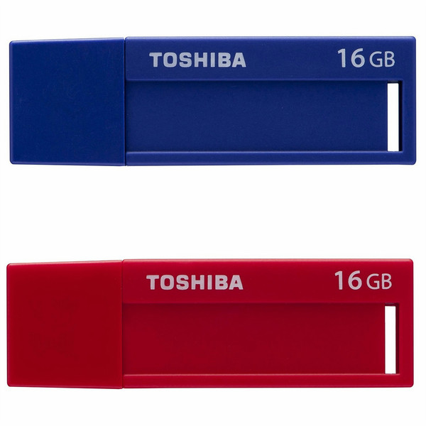 Toshiba TransMemory U302 16ГБ USB 3.0 Синий, Красный USB флеш накопитель
