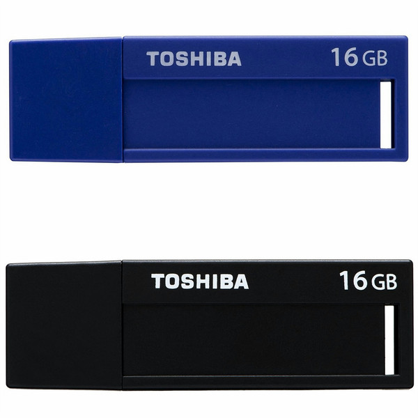 Toshiba TransMemory U302 16ГБ USB 3.0 Черный, Синий USB флеш накопитель