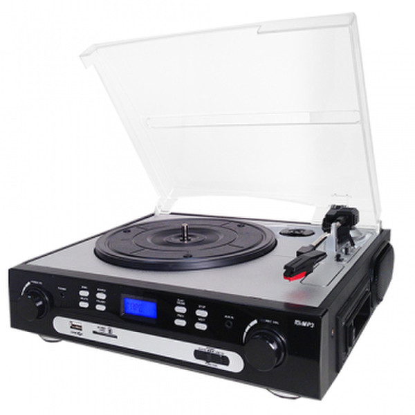 Supersonic SC-8000TR Belt-drive audio turntable Black audio turntable
