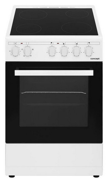 Concept SVE2050 Freistehend Ceramic hob A Weiß Küchenherd