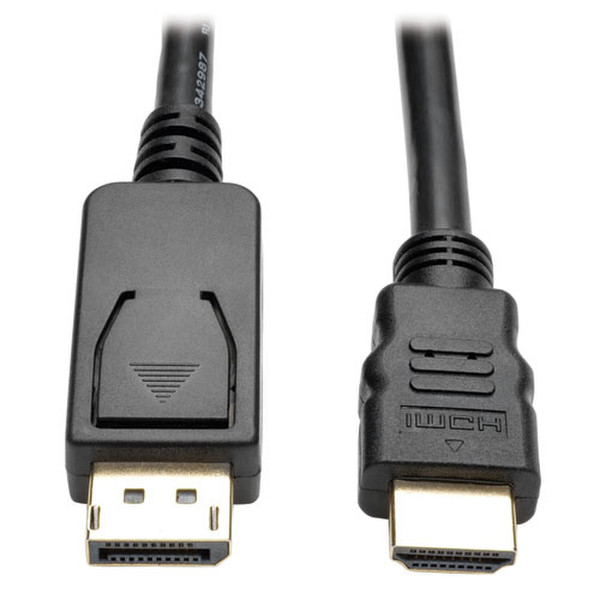 Tripp Lite P582-003-V2 0.91м DisplayPort HDMI Черный, Металлический адаптер для видео кабеля