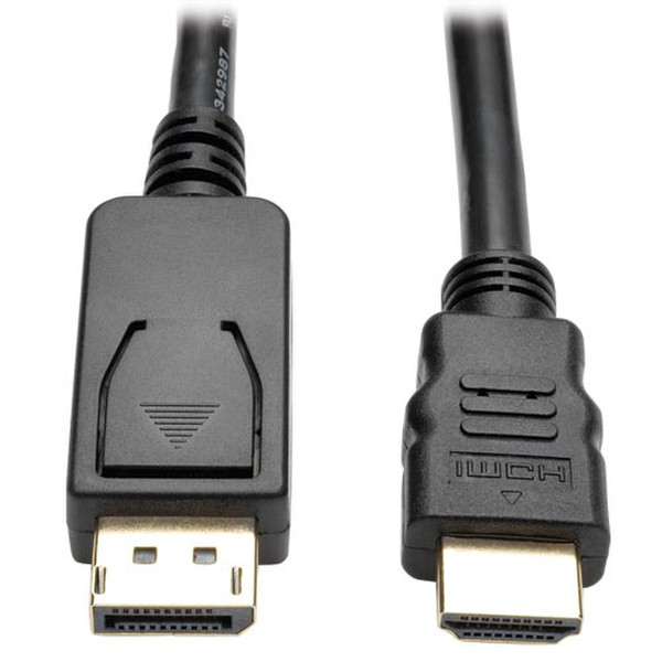 Tripp Lite P582-006-V2 1.83м DisplayPort HDMI Черный, Металлический адаптер для видео кабеля